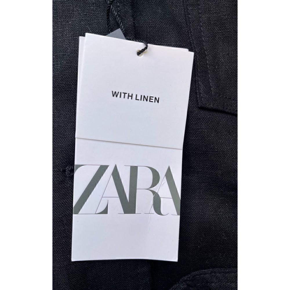 NWT Zara Linen Blend Belted Jacket, Size XS - Picture 16 of 16